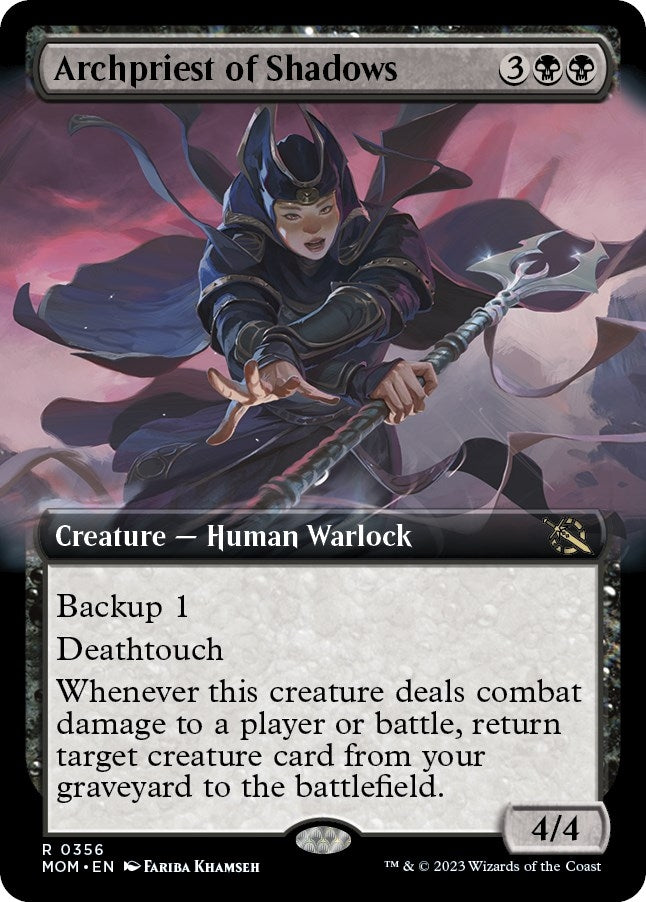 Image for Archpriest of Shadows (Extended Art) (356) [March of the Machine] - Magic: The Gathering