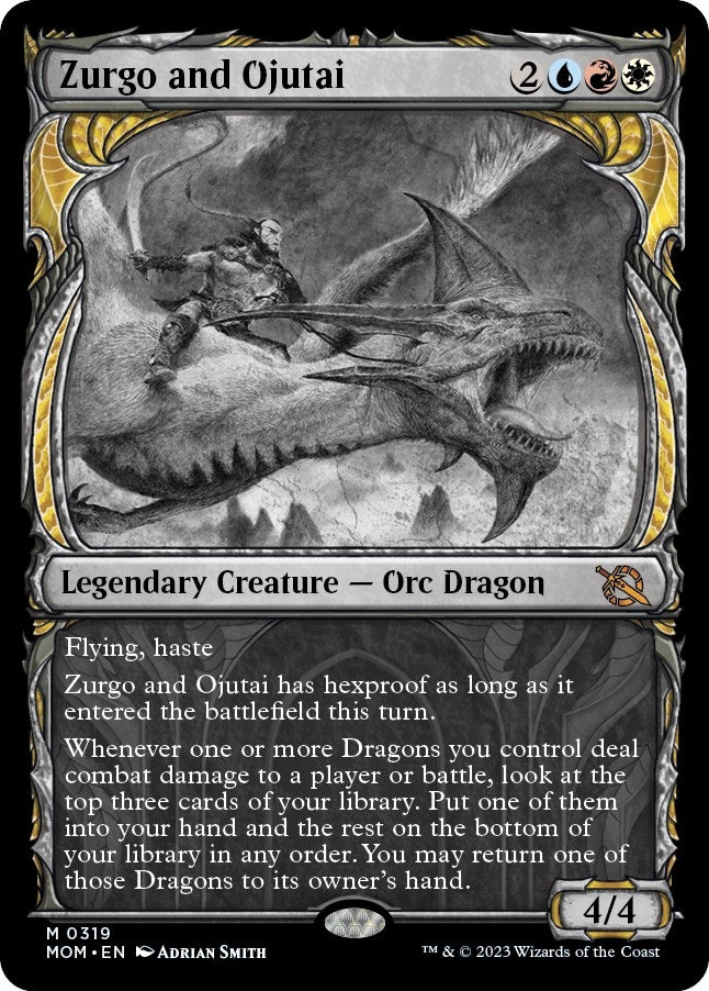 Image for Zurgo and Ojutai (Showcase) (319) [March of the Machine] - Magic: The Gathering