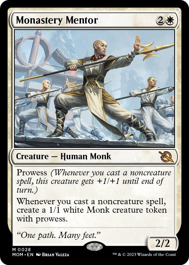 Image for Monastery Mentor (28) [March of the Machine] - Magic: The Gathering
