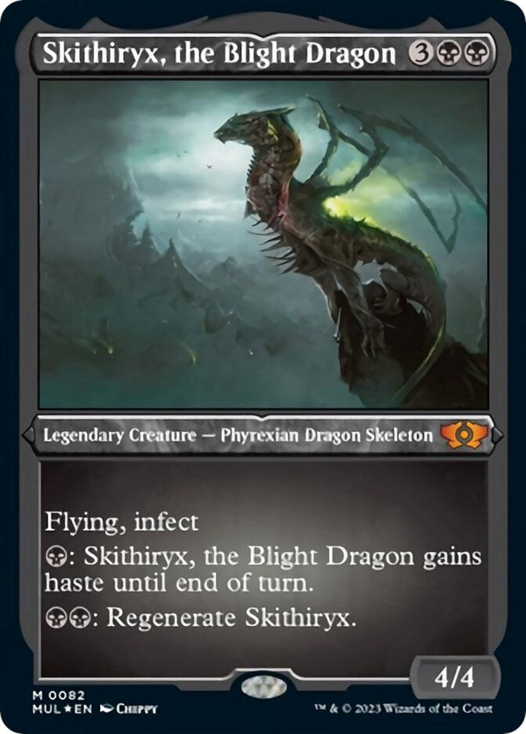 Image for Skithiryx, the Blight Dragon (Foil Etched) (82) [March of the Machine: Multiverse Legends] - Magic: The Gathering