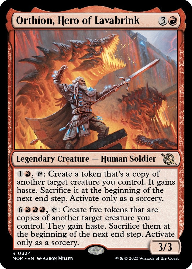 Image for Orthion, Hero of Lavabrink (334) [March of the Machine] - Magic: The Gathering