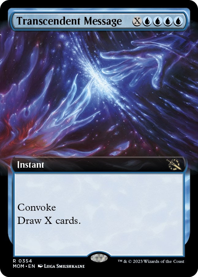 Image for Transcendent Message (Extended Art) (354) [March of the Machine] - Magic: The Gathering