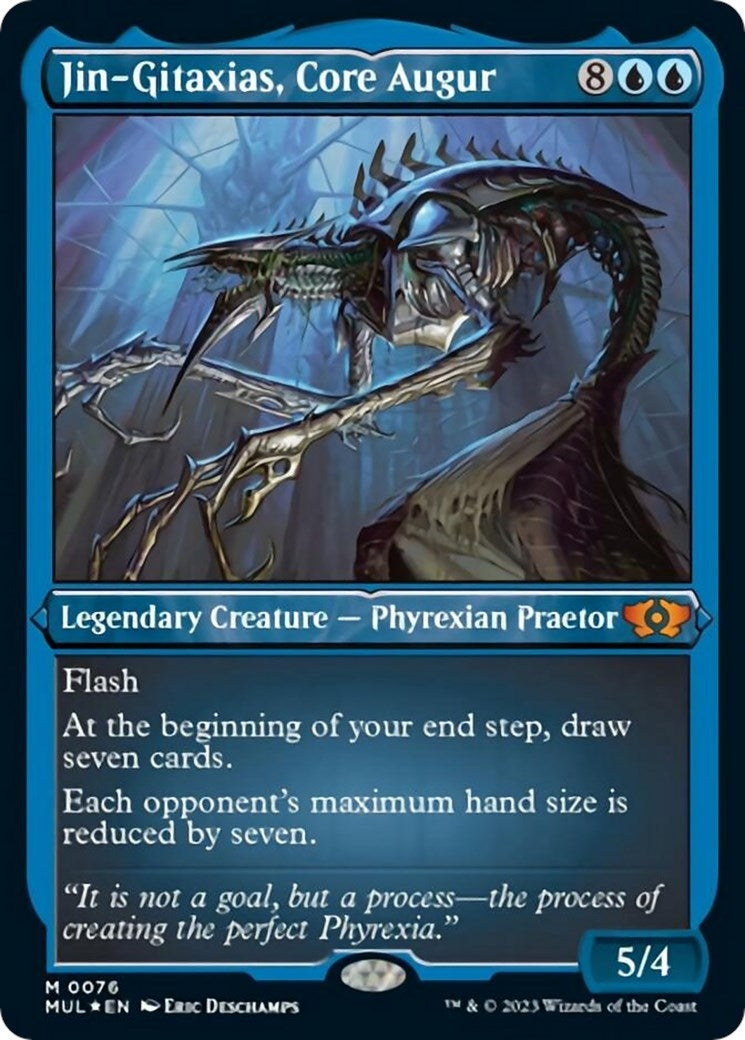 Image for Jin-Gitaxias, Core Augur (Foil Etched) (76) [March of the Machine: Multiverse Legends] - Magic: The Gathering