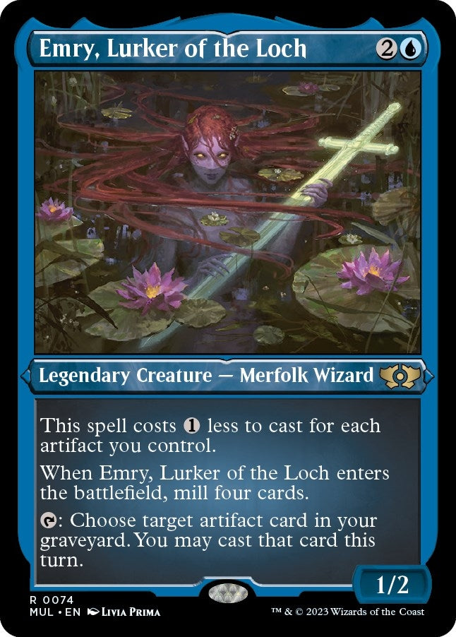 Image for Emry, Lurker of the Loch (Foil Etched) (74) [March of the Machine: Multiverse Legends] - Magic: The Gathering