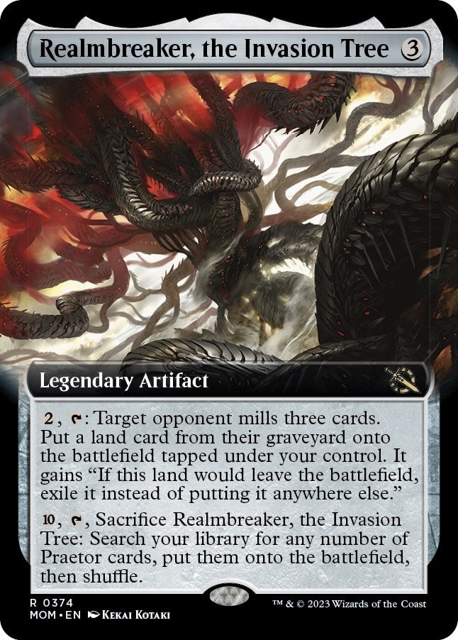 Image for Realmbreaker, the Invasion Tree (Extended Art) (374) [March of the Machine] - Magic: The Gathering