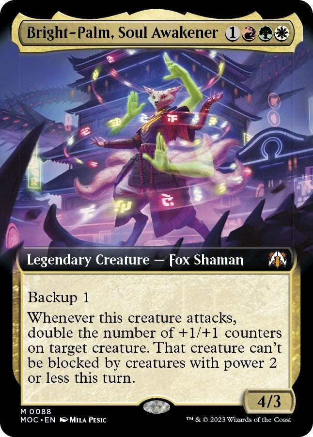 Image for Bright-Palm, Soul Awakener (Extended Art) (88) [March of the Machine] - Magic: The Gathering