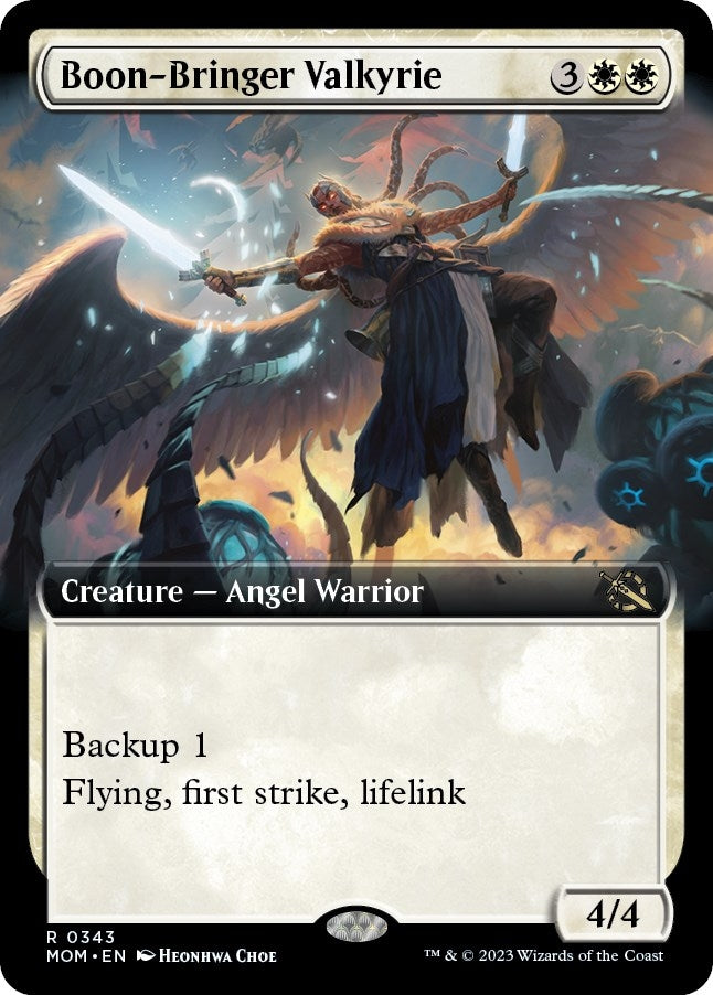 Image for Boon-Bringer Valkyrie (Extended Art) (343) [March of the Machine] - Magic: The Gathering