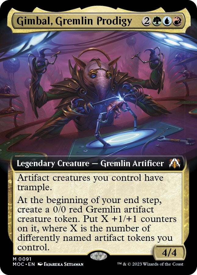 Image for Gimbal, Gremlin Prodigy (Extended Art) (91) [March of the Machine] - Magic: The Gathering