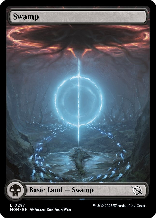 Image for Swamp (0287) (287) [March of the Machine] - Magic: The Gathering