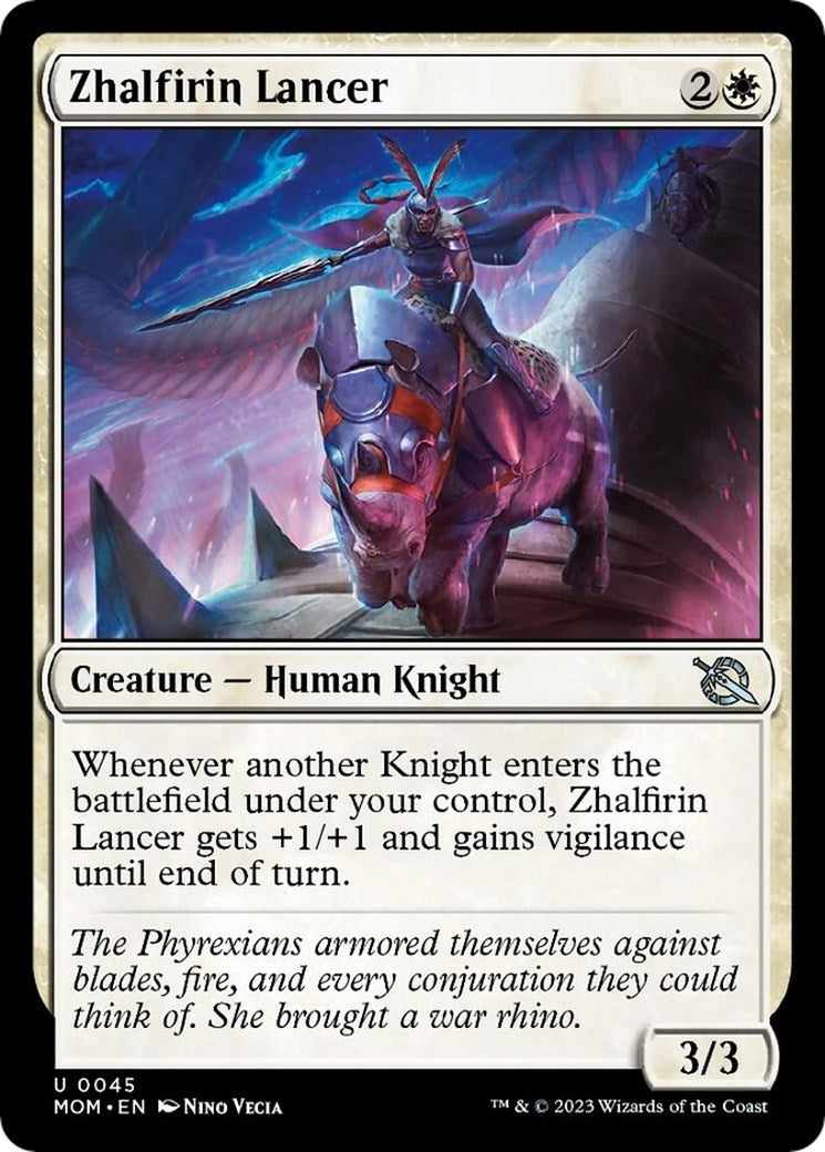 Image for Zhalfirin Lancer (45) [March of the Machine] - Magic: The Gathering