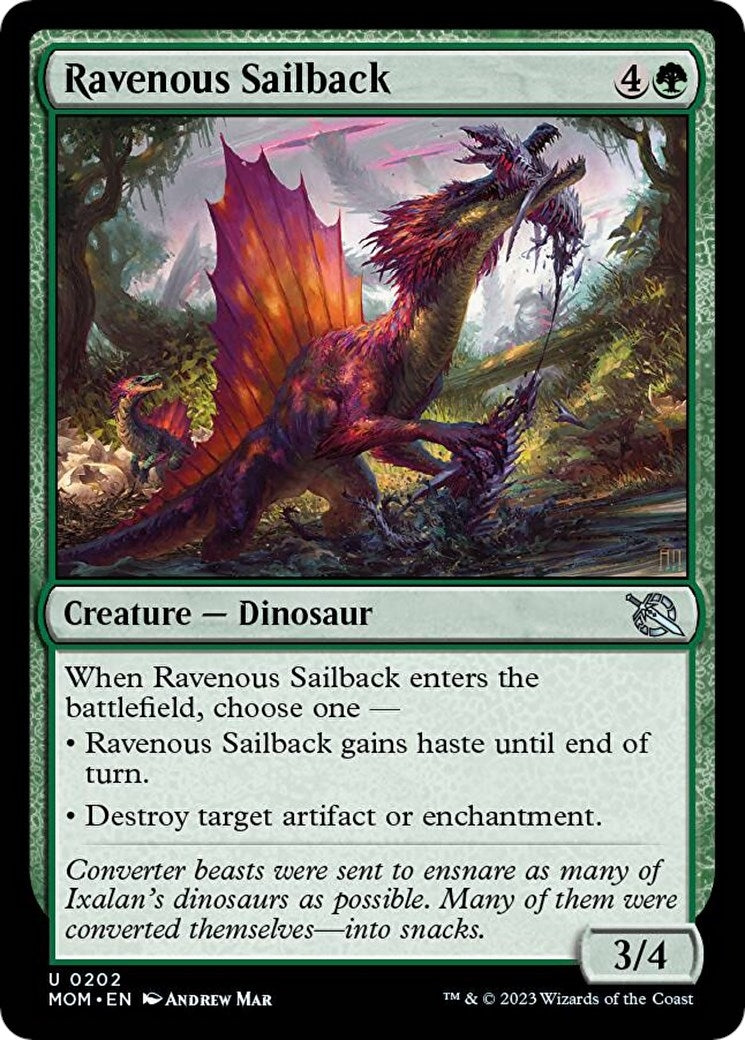 Image for Ravenous Sailback (202) [March of the Machine] - Magic: The Gathering