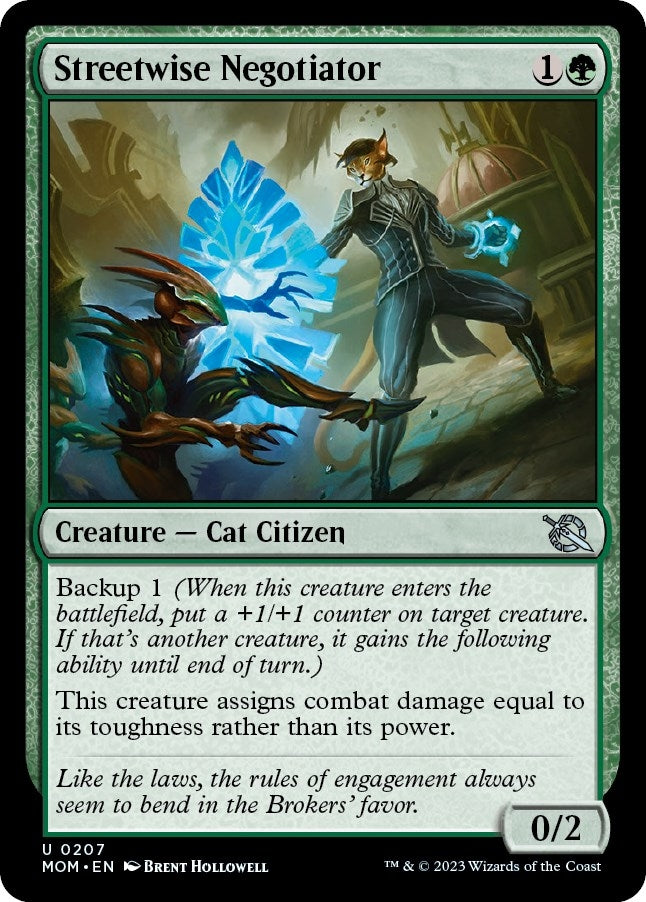Image for Streetwise Negotiator (207) [March of the Machine] - Magic: The Gathering