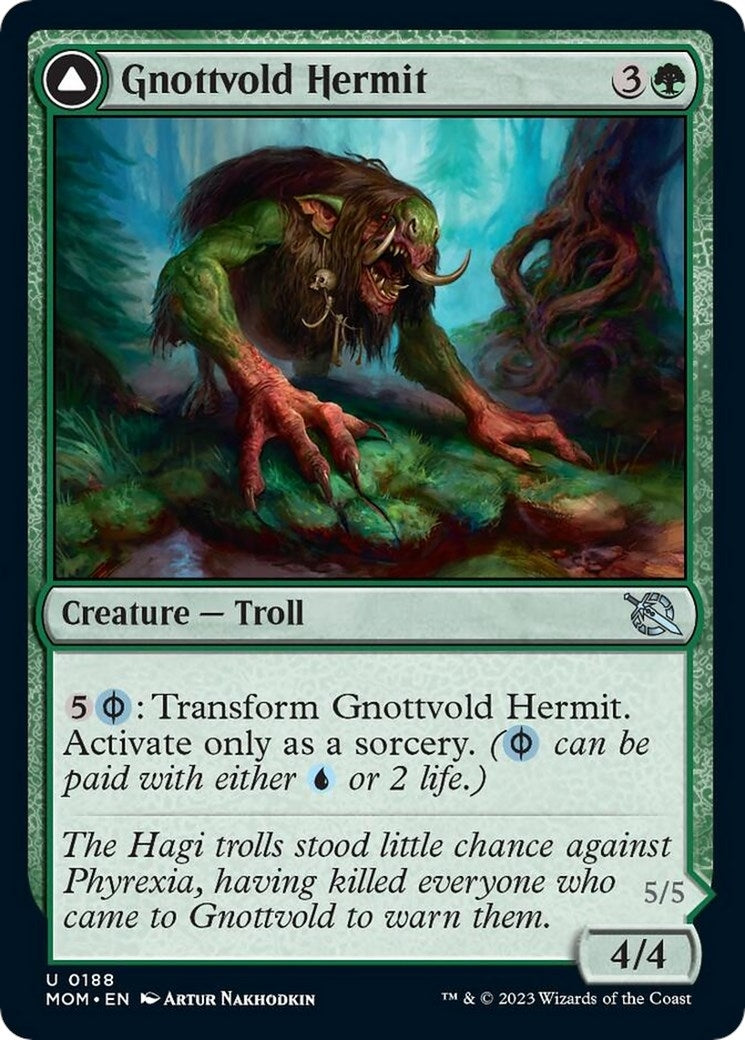 Image for Gnottvold Hermit (188) [March of the Machine] - Magic: The Gathering