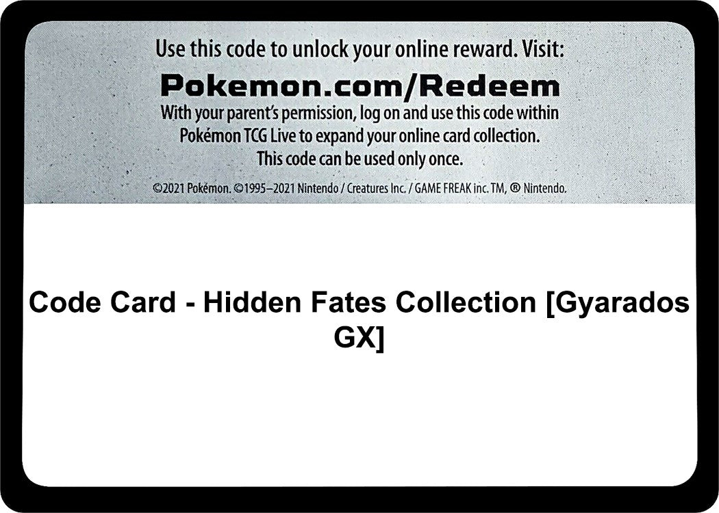 Image for Code Card - Hidden Fates Collection [Gyarados GX] [Hidden Fates] - Pokemon