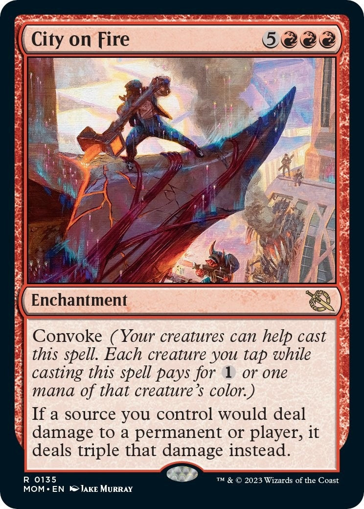 Image for City on Fire (135) [March of the Machine] - Magic: The Gathering