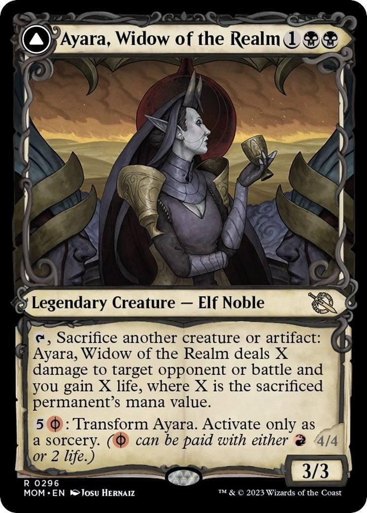 Image for Ayara, Widow of the Realm (Showcase) (296) [March of the Machine] - Magic: The Gathering