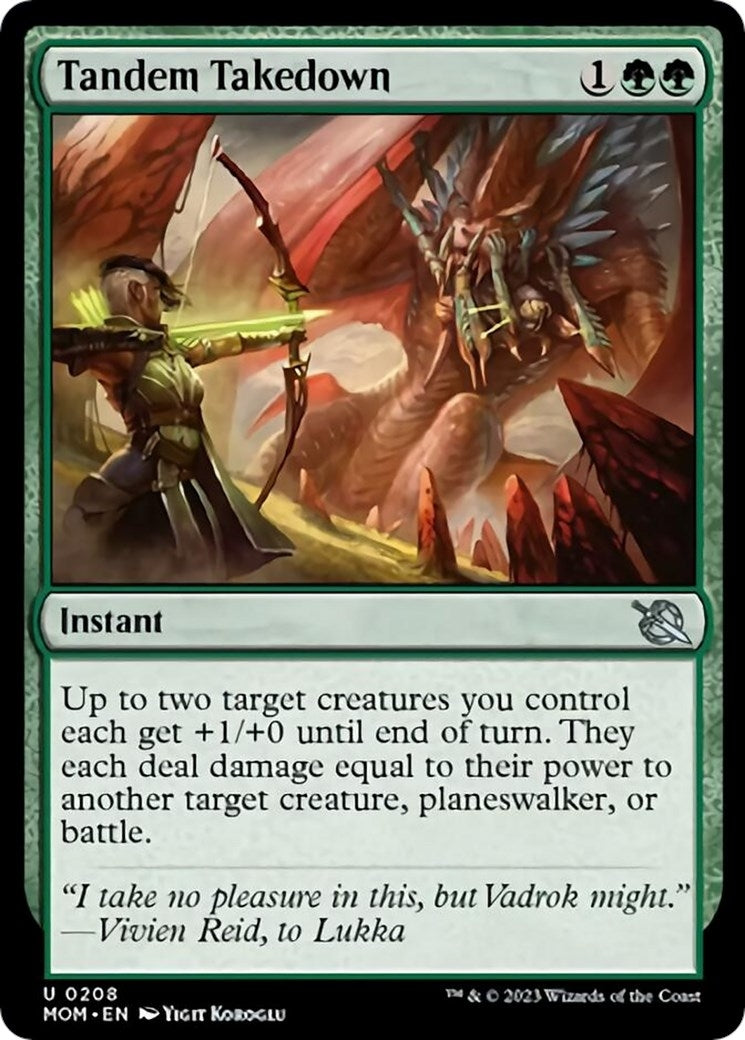Image for Tandem Takedown (208) [March of the Machine] - Magic: The Gathering