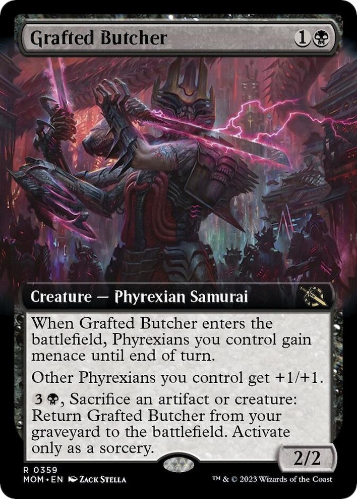 Image for Grafted Butcher (Extended Art) (359) [March of the Machine] - Magic: The Gathering
