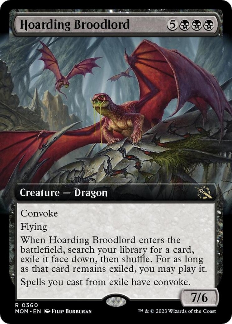 Image for Hoarding Broodlord (Extended Art) (360) [March of the Machine] - Magic: The Gathering