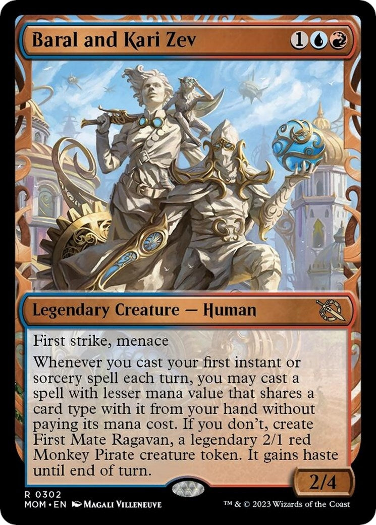 Image for Baral and Kari Zev (Showcase) (302) [March of the Machine] - Magic: The Gathering