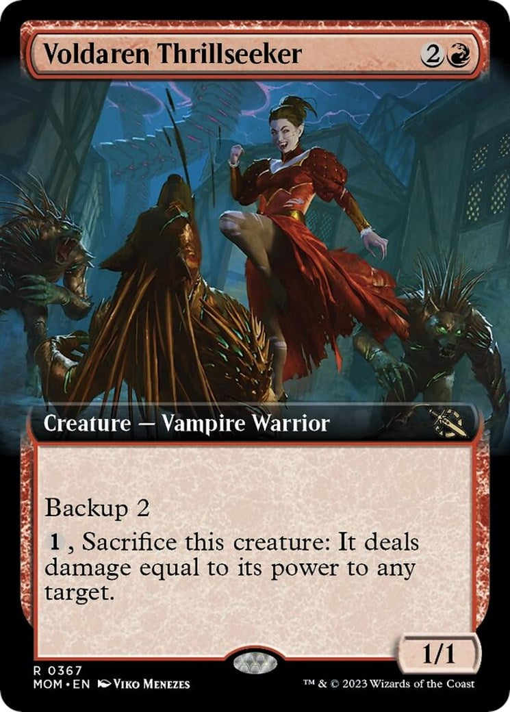Image for Voldaren Thrillseeker (Extended Art) (367) [March of the Machine] - Magic: The Gathering