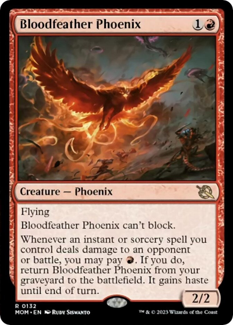 Image for Bloodfeather Phoenix (132) [March of the Machine] - Magic: The Gathering