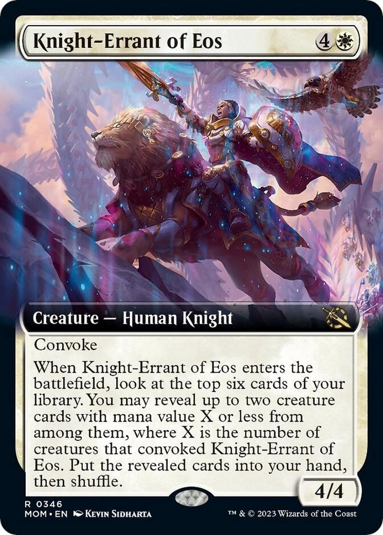 Image for Knight-Errant of Eos (Extended Art) (346) [March of the Machine] - Magic: The Gathering