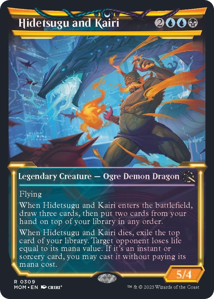 Image for Hidetsugu and Kairi (Showcase) (309) [March of the Machine] - Magic: The Gathering
