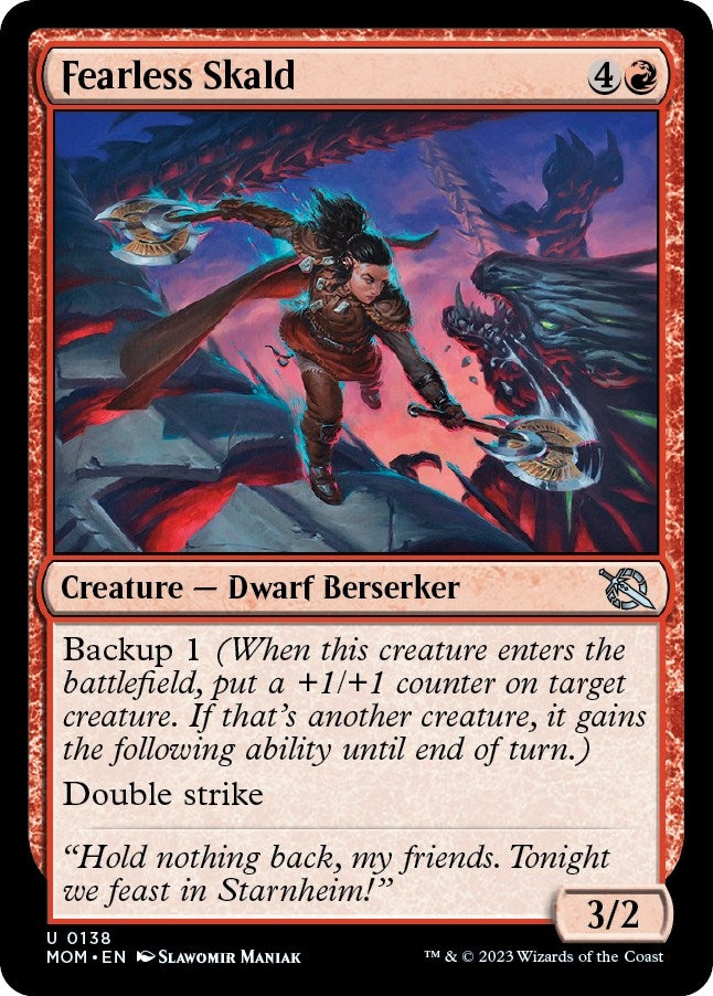 Image for Fearless Skald (138) [March of the Machine] - Magic: The Gathering