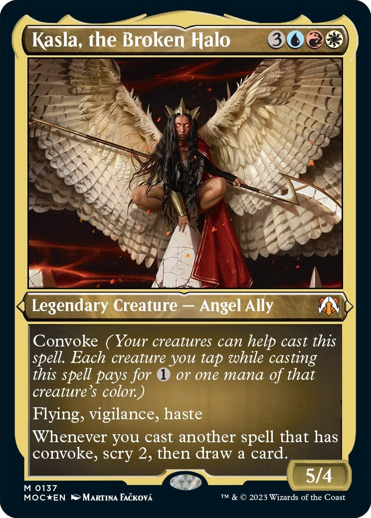 Image for Kasla, the Broken Halo (Display Commander) - Thick Stock (137) [March of the Machine] - Magic: The Gathering