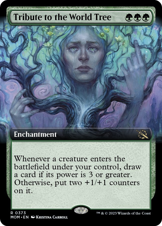 Image for Tribute to the World Tree (Extended Art) (373) [March of the Machine] - Magic: The Gathering