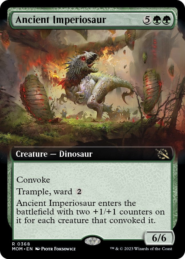 Image for Ancient Imperiosaur (Extended Art) (368) [March of the Machine] - Magic: The Gathering