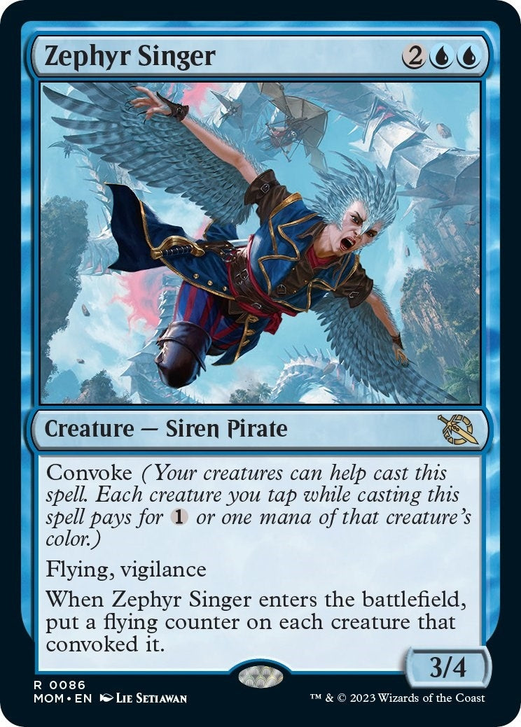 Image for Zephyr Singer (86) [March of the Machine] - Magic: The Gathering