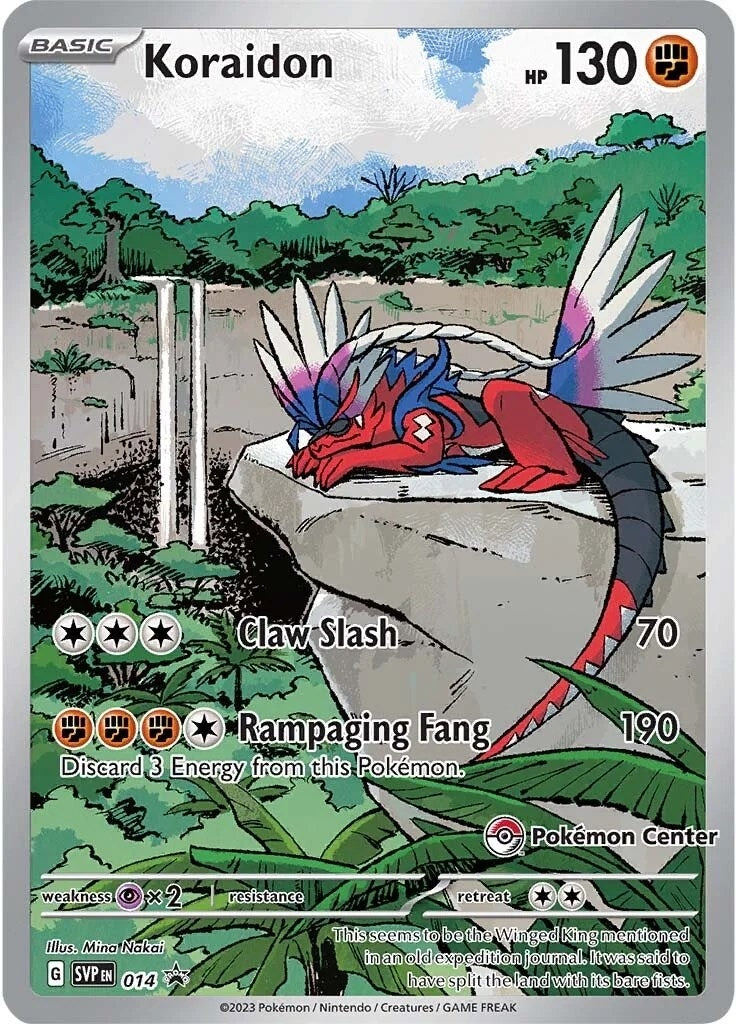 Koraidon - 014 (Pokemon Center Exclusive) (014) [SV: Scarlet & Violet Promo Cards]