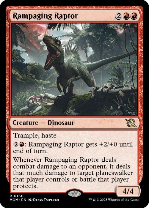 Image for Rampaging Raptor (160) [March of the Machine] - Magic: The Gathering