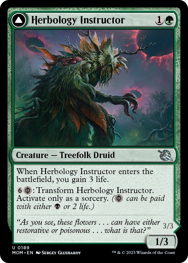 Image for Herbology Instructor (189) [March of the Machine] - Magic: The Gathering