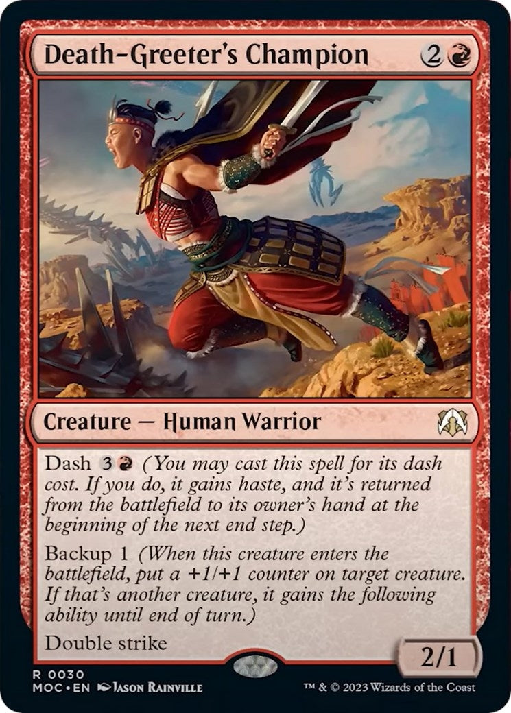 Image for Death-Greeter's Champion (30) [March of the Machine] - Magic: The Gathering