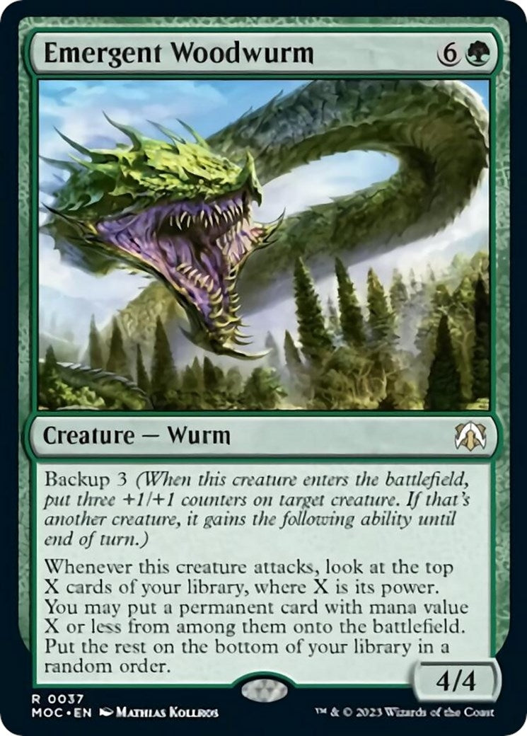 Image for Emergent Woodwurm (37) [March of the Machine] - Magic: The Gathering