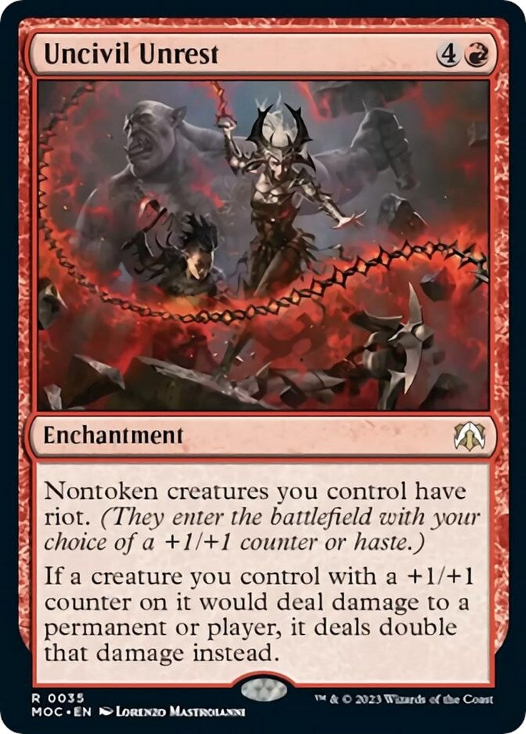 Image for Uncivil Unrest (35) [March of the Machine] - Magic: The Gathering