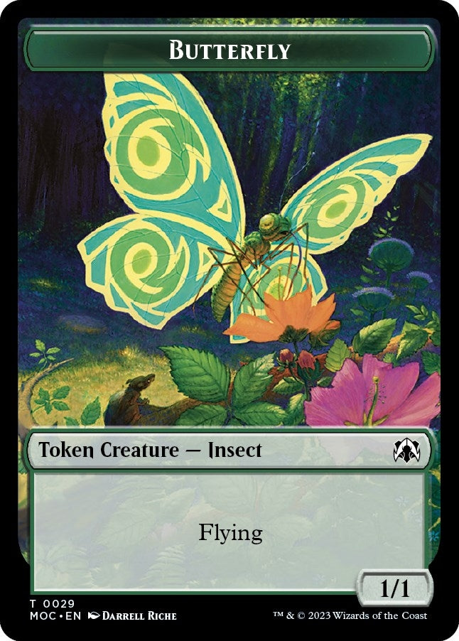 Image for Butterfly // City's Blessing Double-sided Token (29 // 45) [March of the Machine] - Magic: The Gathering