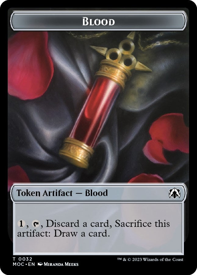 Image for Blood // Shapeshifter Double-sided Token (32 // 12) [March of the Machine] - Magic: The Gathering