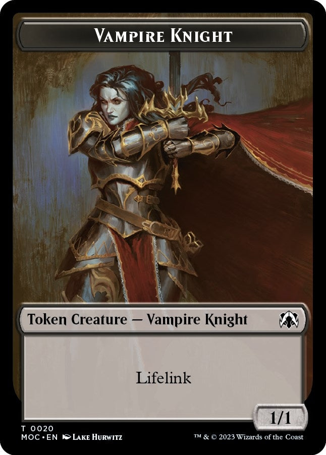 Image for Vampire Knight // Soldier Double-sided Token (20 // 8) [March of the Machine] - Magic: The Gathering