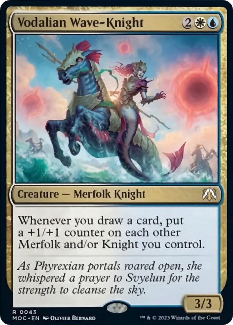 Image for Vodalian Wave-Knight (43) [March of the Machine] - Magic: The Gathering
