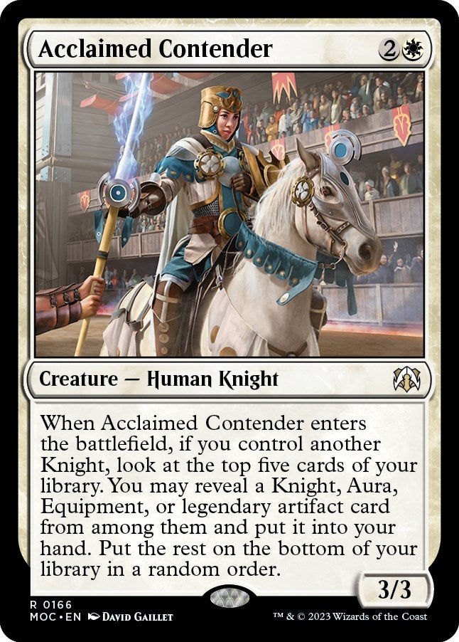 Image for Acclaimed Contender (166) [March of the Machine] - Magic: The Gathering