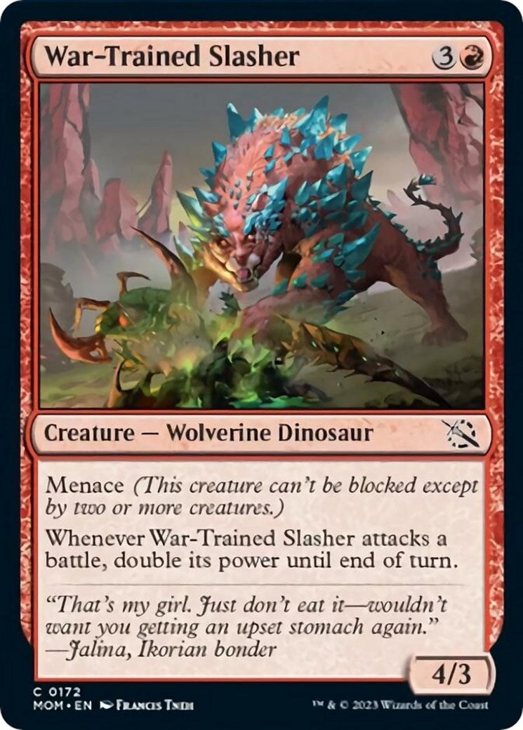 Image for War-Trained Slasher (172) [March of the Machine] - Magic: The Gathering