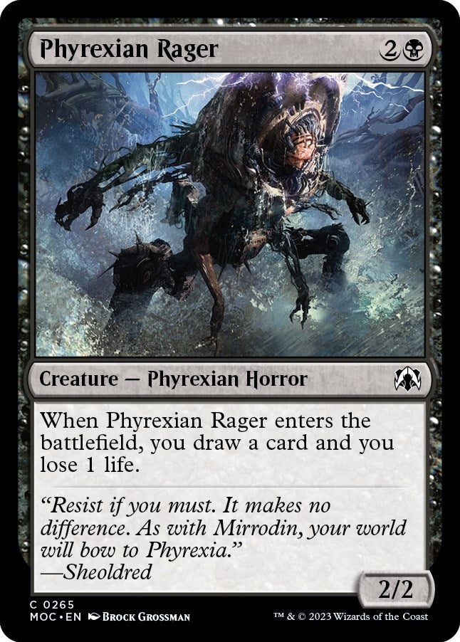 Image for Phyrexian Rager (265) [March of the Machine] - Magic: The Gathering