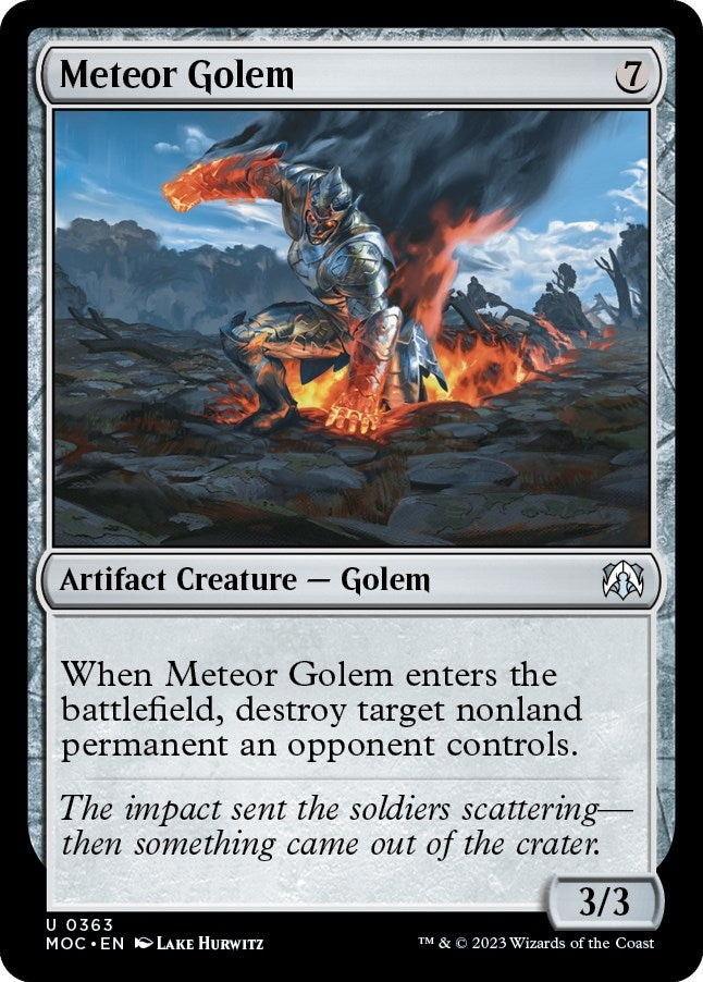 Image for Meteor Golem (363) [March of the Machine] - Magic: The Gathering