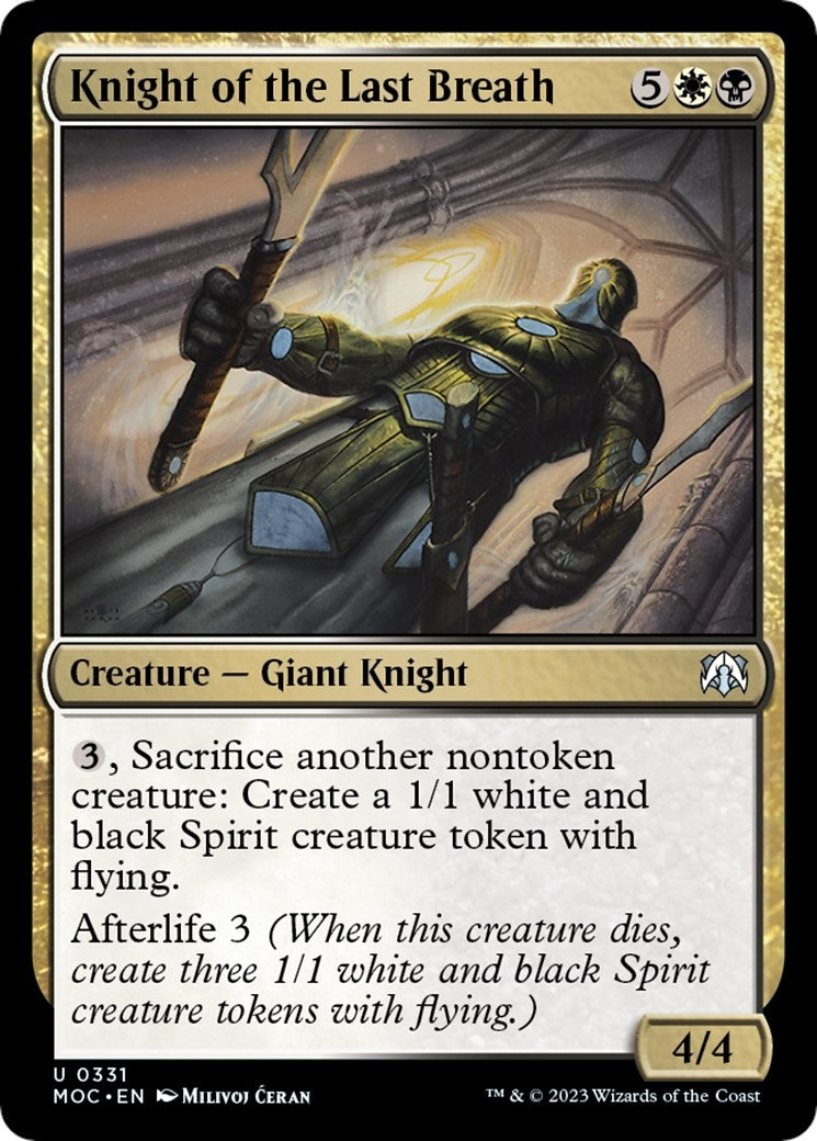 Image for Knight of the Last Breath (331) [March of the Machine] - Magic: The Gathering