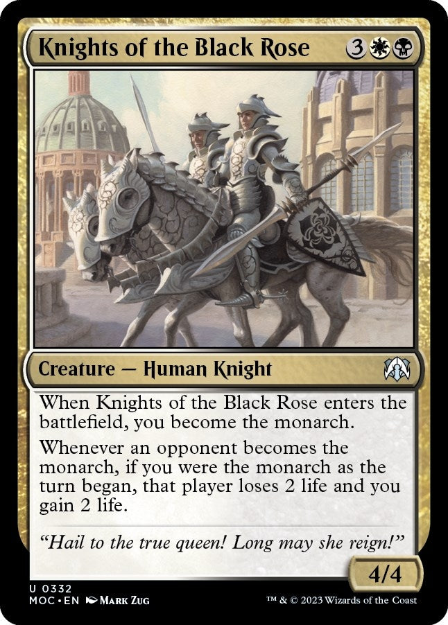 Image for Knights of the Black Rose (332) [March of the Machine] - Magic: The Gathering