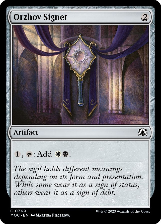 Image for Orzhov Signet (369) [March of the Machine] - Magic: The Gathering
